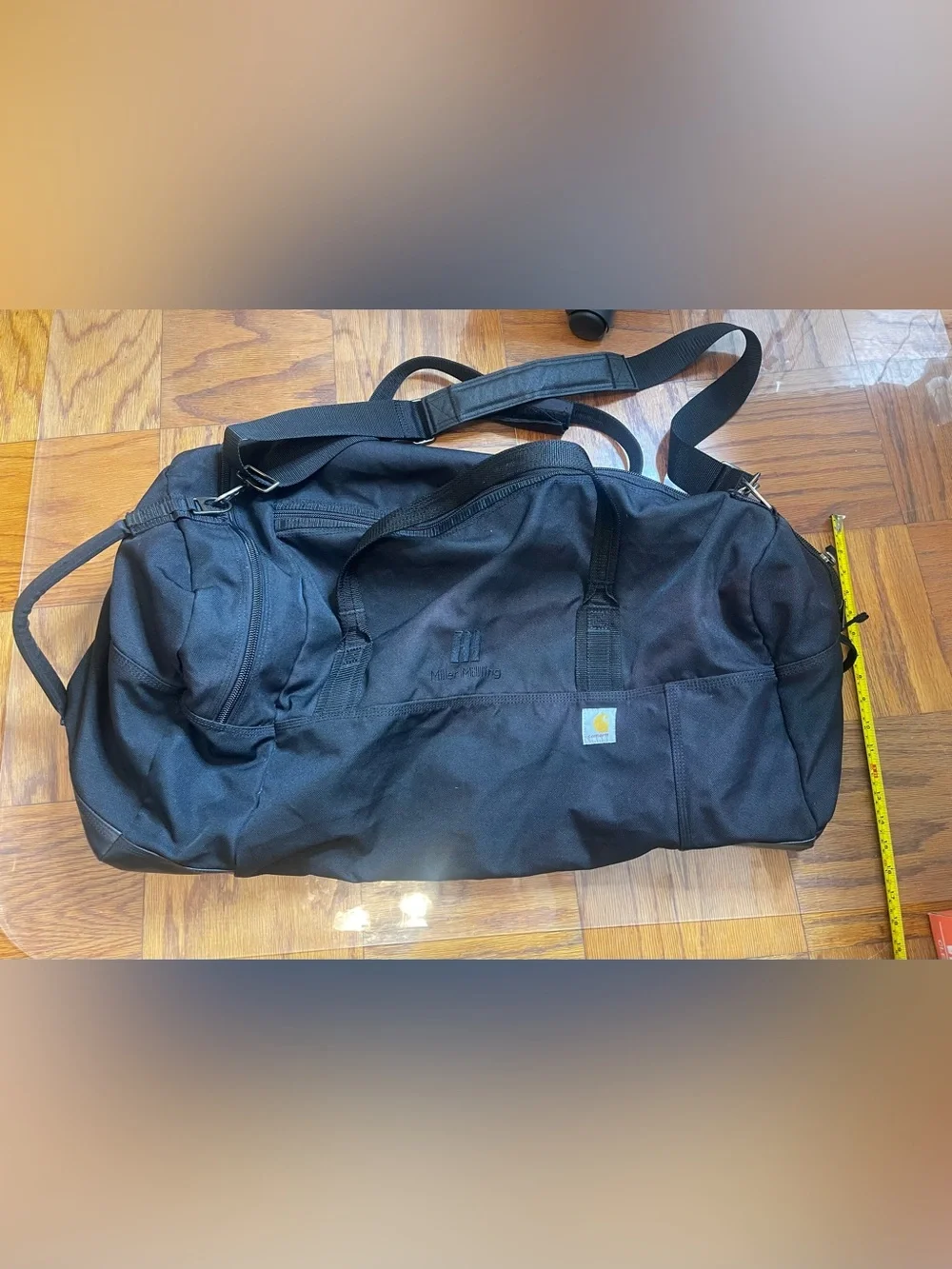 black Carhartt 120L duffle bag